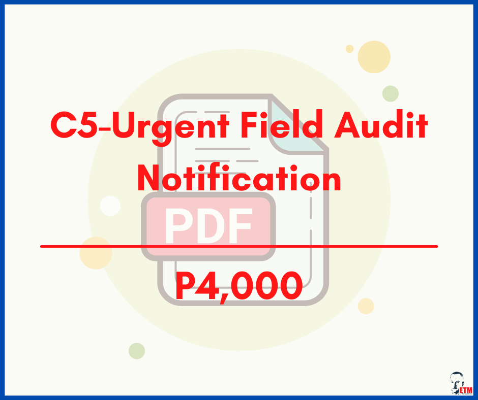 C5-Urgent Field Audit Notification