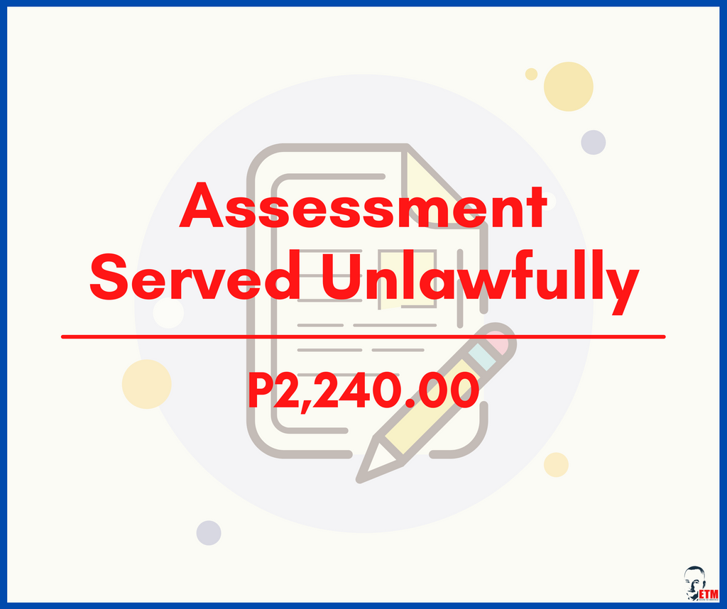 Assessment Served Unlawfully