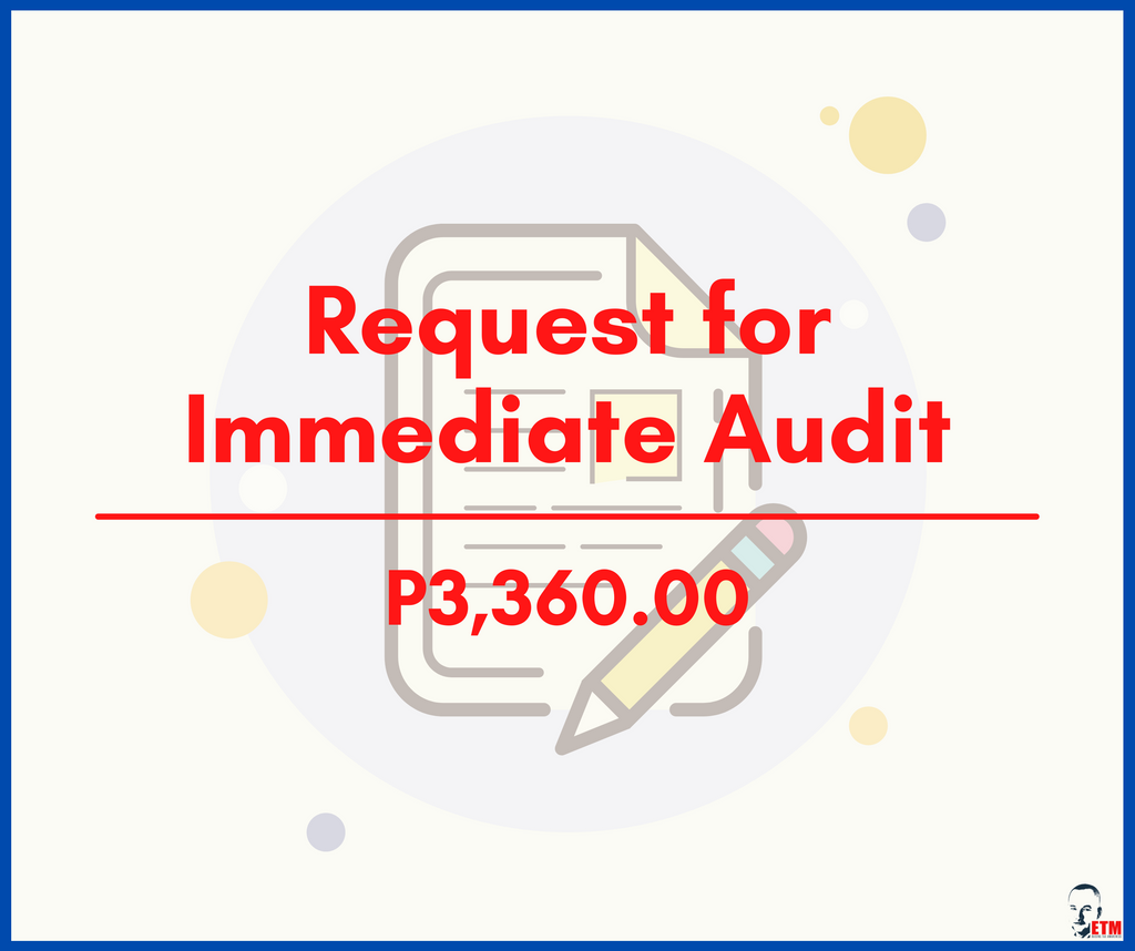 Request for Immediate Audit