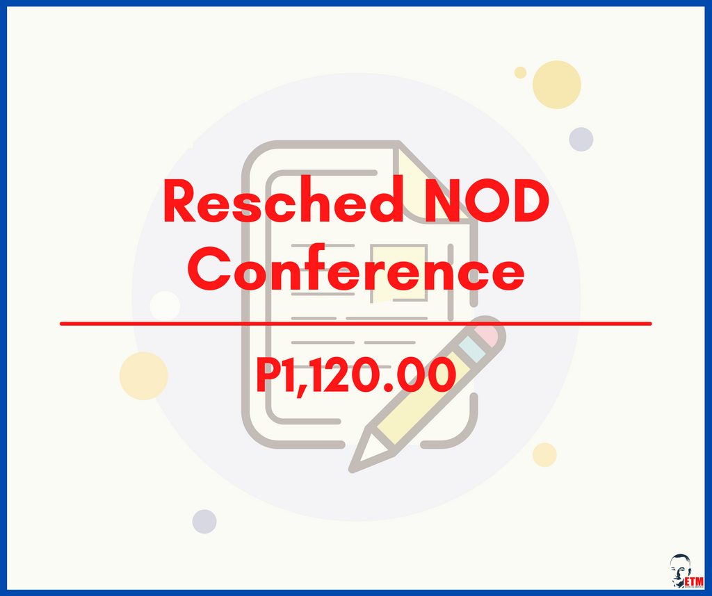 Reschedule NOD Conference