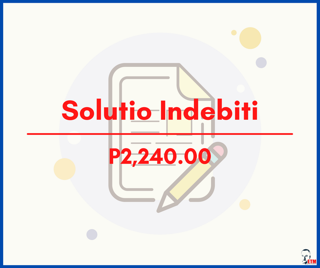 Solutio Indebiti