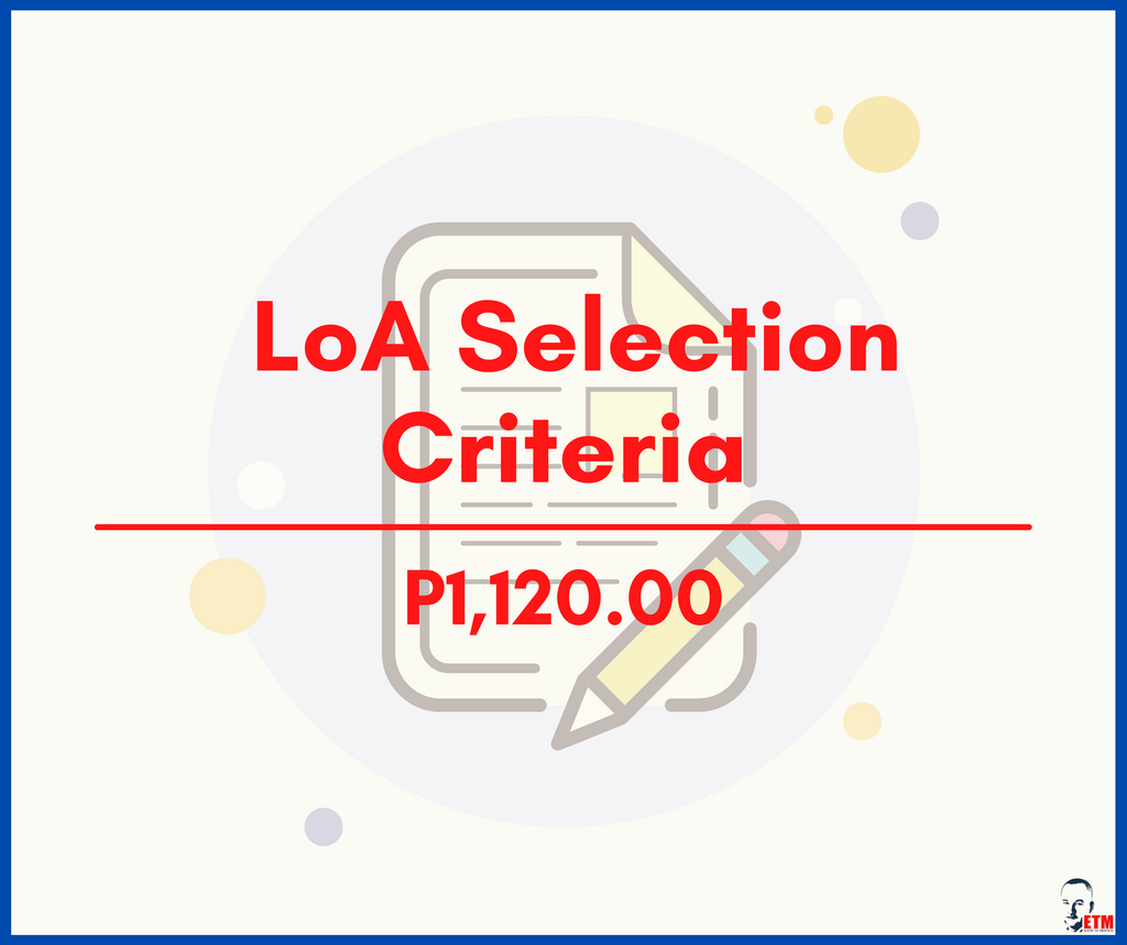 LOA Selection Criteria