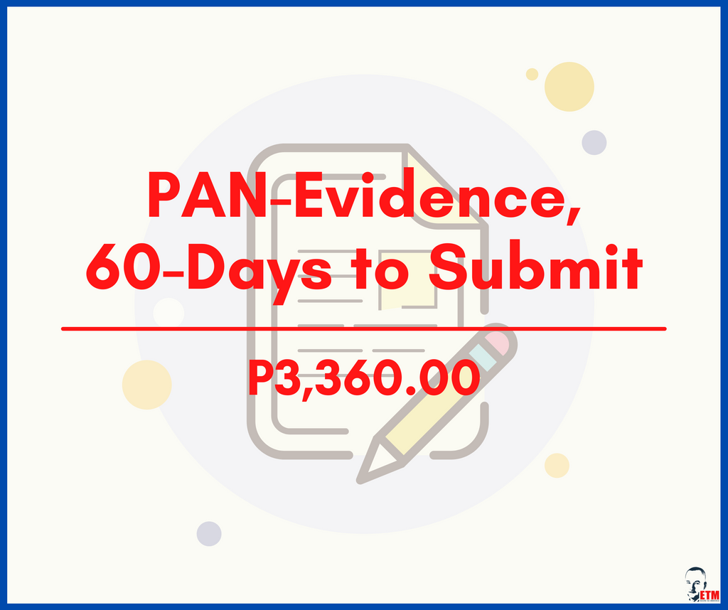 PAN-Evidence, 60-Days to Submit