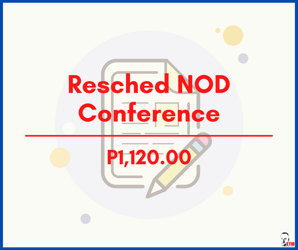 Reschedule NOD Conference