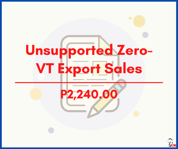 Unsupported Zero-VAT Export Sales