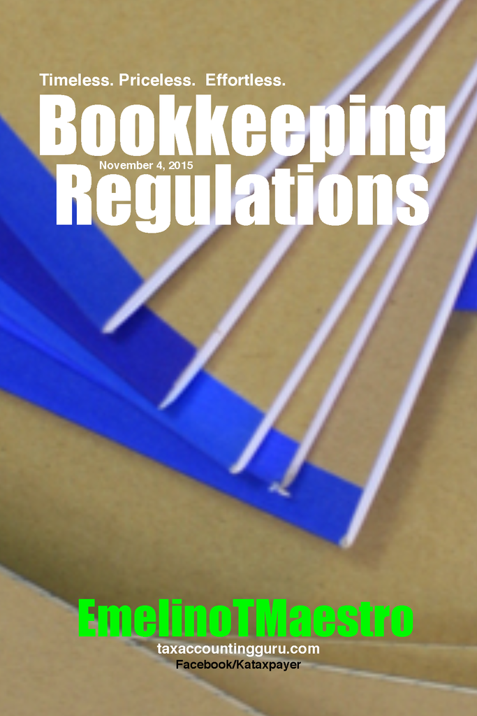 Bookkeeping Regulations